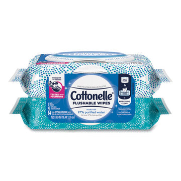 Cottonelle® Fresh Care Flushable Cleansing Cloths, White, 3.73 X 5.5, 84-pack, 8 Pk-ctn freeshipping - TVN Wholesale